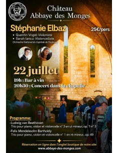 Concert Classique dans notre chapelle du 13ème siècle